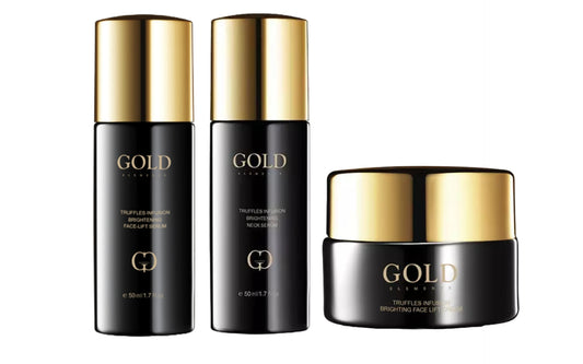 24K Instant Firm & Lift 3-Piece Set - Truffle Infusion Neck Serum, Brightening Face Cream & Serum